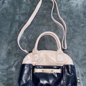 Stone Mountain Navy and Cream Crossbody Bag
